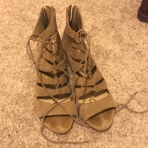 Sam Edelman tie up wedges